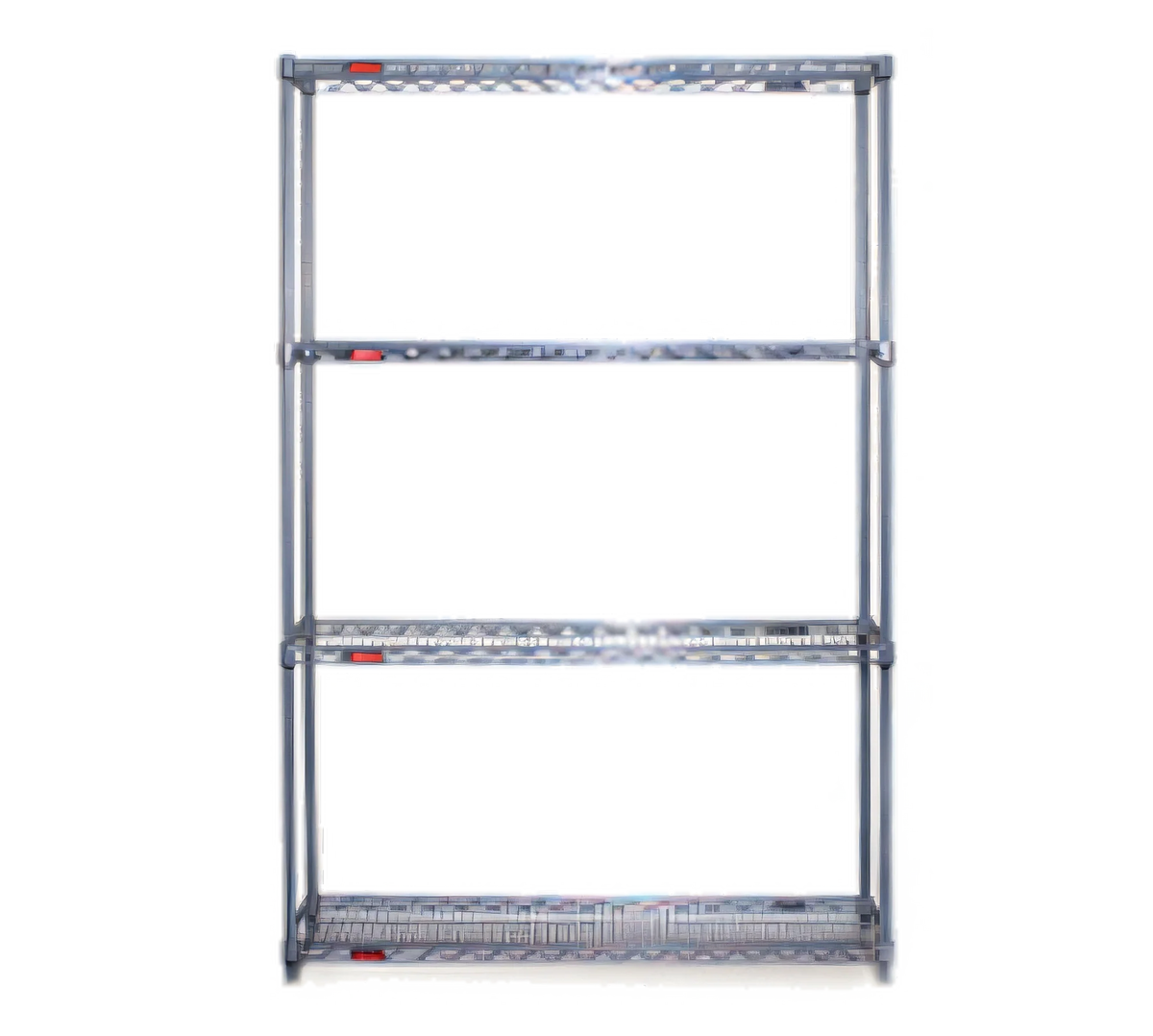 Eagle Group Valu-Master S4-63-2142V 4-Tier Stationary Wire Shelving Starter Unit, 42W x 21D x 63H, Pewter Gray Epoxy