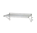 Eagle Group Snap-n-Slide SNSW1248VG Wall-Mounted Wire Shelf, 48 x 12 Inch, 140 lb Capacity, Green Epoxy Finish