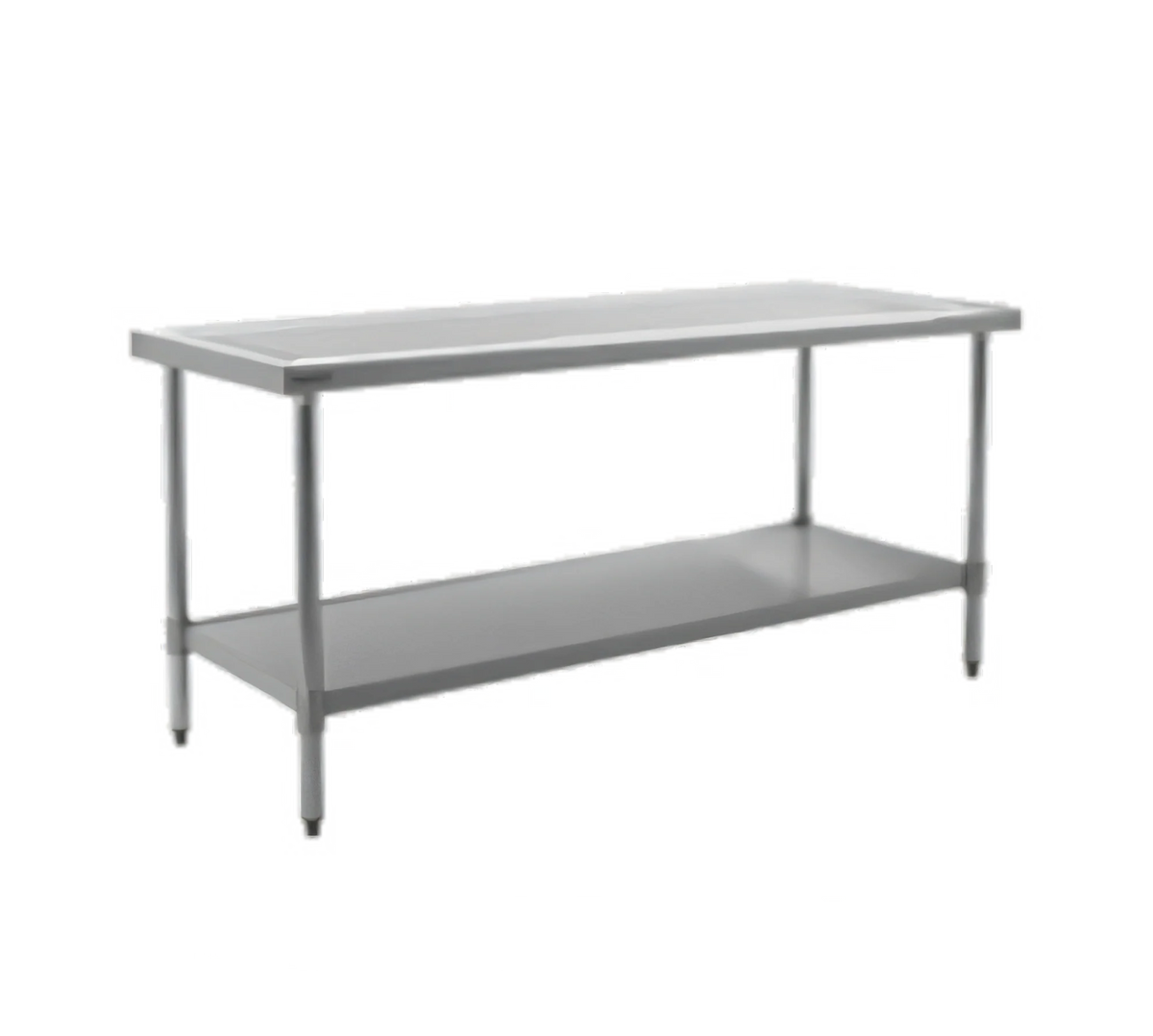 Eagle Group Spec-Master T48132SEM 132"W x 48"D Stainless Steel Work Table, 14 Gauge 300 Series Top, Adjustable Undershelf, Box Marine Edge
