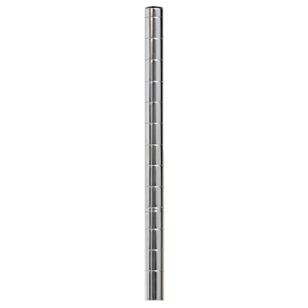 Eagle Group EagleGard CP74-E Mobile Wire Shelving Caster Post, 74"H, Grooved, Blue-Green Hybrid Epoxy Finish