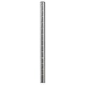 Eagle Group EagleGard CP74-E Mobile Wire Shelving Caster Post, 74"H, Grooved, Blue-Green Hybrid Epoxy Finish