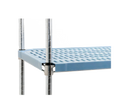 Eagle Group QuadPlus QPF-1842C-BS Solid Blue Polymer Shelf Mat, 42"W x 18"D Case of 4