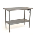 Eagle Group AdjusTable T3072SE-BS-HA ADA Height-Adjustable Stainless Steel Work Table, 72 x 30 in, 32–40 in Height, 4-in Backsplash