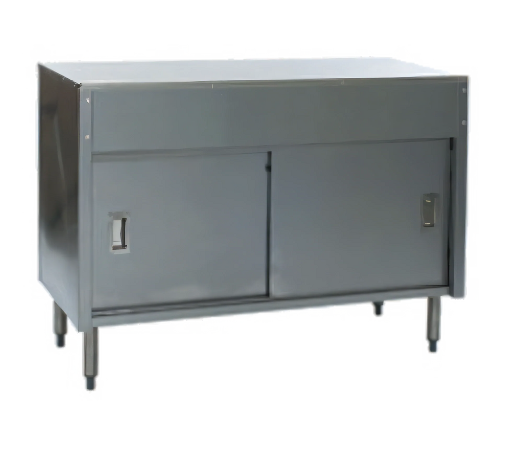 Eagle Group Spec-Master ST3CB 48-Inch Stainless Steel Solid Top Utility Station with Enclosed Sliding-Door Base