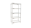 Eagle Group S5-86-2460C 5-Tier Wire Shelving Starter Unit, 60"W x 24"D x 86"H, Chrome-Plated