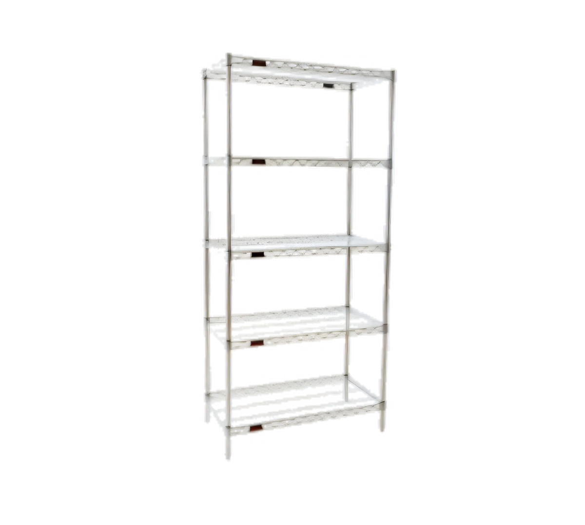 Eagle Group S5-86-2460C 5-Tier Wire Shelving Starter Unit, 60"W x 24"D x 86"H, Chrome-Plated