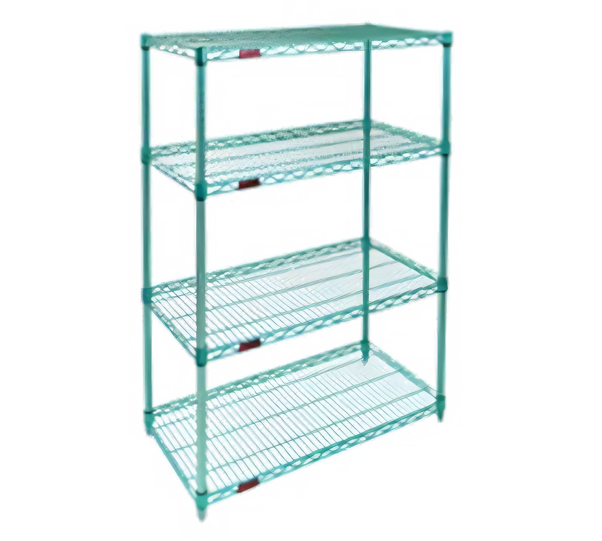 Eagle Group EagleGard S4-63-2172E 4-Tier Stationary Starter Wire Shelving Unit, 72W x 21D x 63H, Hybrid Epoxy Finish