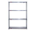 Eagle Group Valu-Master S4-74-2130V 4-Tier Wire Starter Shelving Unit, 30 x 21 x 74 Inches, Pewter Gray Epoxy Finish