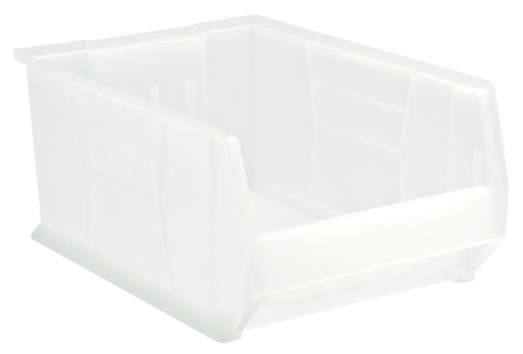 Quantum QUS954CL Stackable Clear Polypropylene Storage Container, 23-7/8"L x 16-1/2"W x 11"H