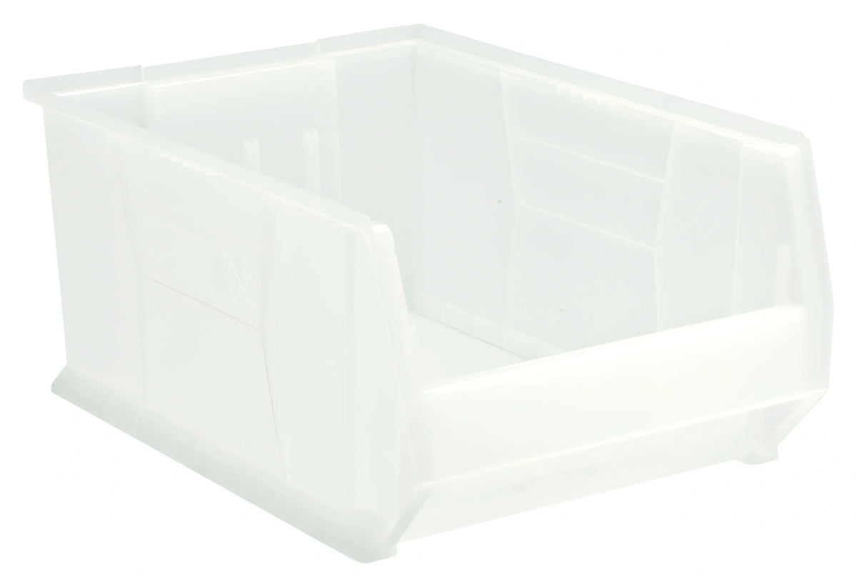 Quantum QUS954CL Stackable Clear Polypropylene Storage Container, 23-7/8"L x 16-1/2"W x 11"H