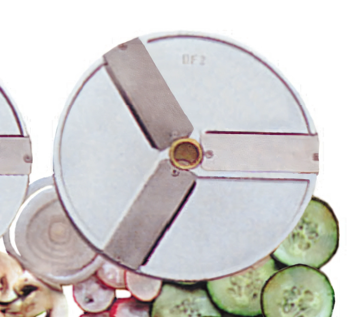 Eurodib USA DF1 Commercial Food Processor Slicing Disc, 1 mm Cut Size