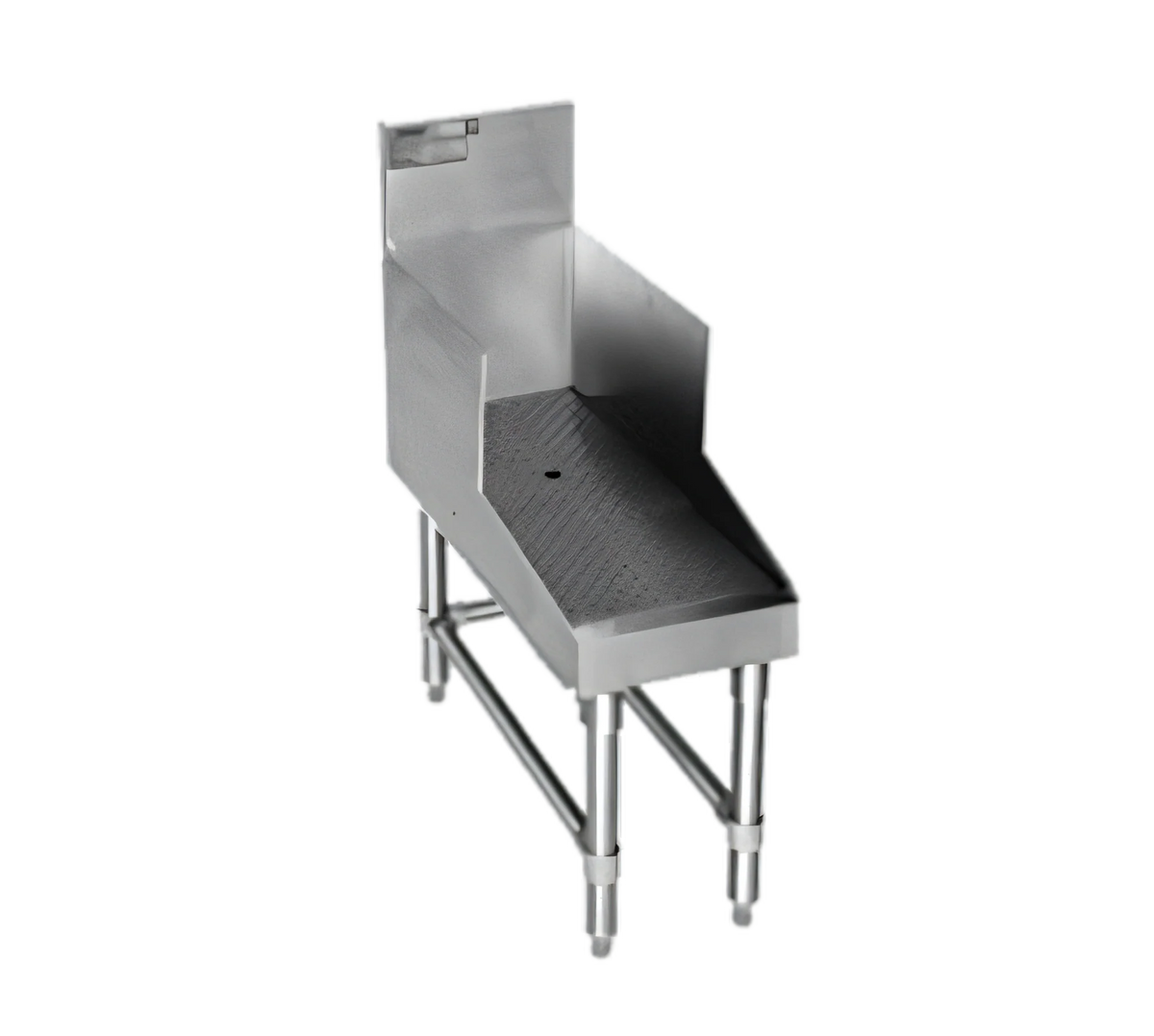Eagle Group Spec-Bar RDBDR36-19 36-Inch Recessed Stainless Steel Workboard, Freestanding Open Base, Perforated Insert, 1-1/2-Inch Threaded Drain