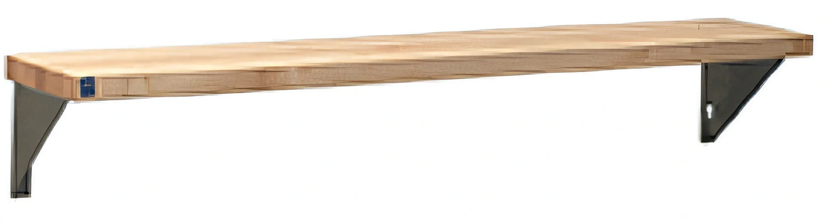 Eagle Group WB-HT2 Laminated Hardwood Cutting Board, 33 x 8 x 1-1/4 in, with Stationary Brackets