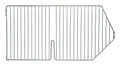 Quantum DMB560/570C Ice Bin Divider for QMB560C and QMB570C, Chrome-Plated