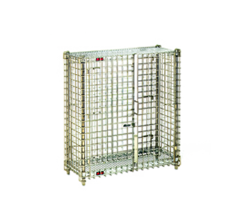 Eagle Group QuadTruss MSC1436 Stationary Wire Security Cage, 2 Locking Doors, Chrome-Plated, 38 x 16 x 40 Inches