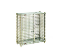 Eagle Group QuadTruss MSC1436 Stationary Wire Security Cage, 2 Locking Doors, Chrome-Plated, 38 x 16 x 40 Inches