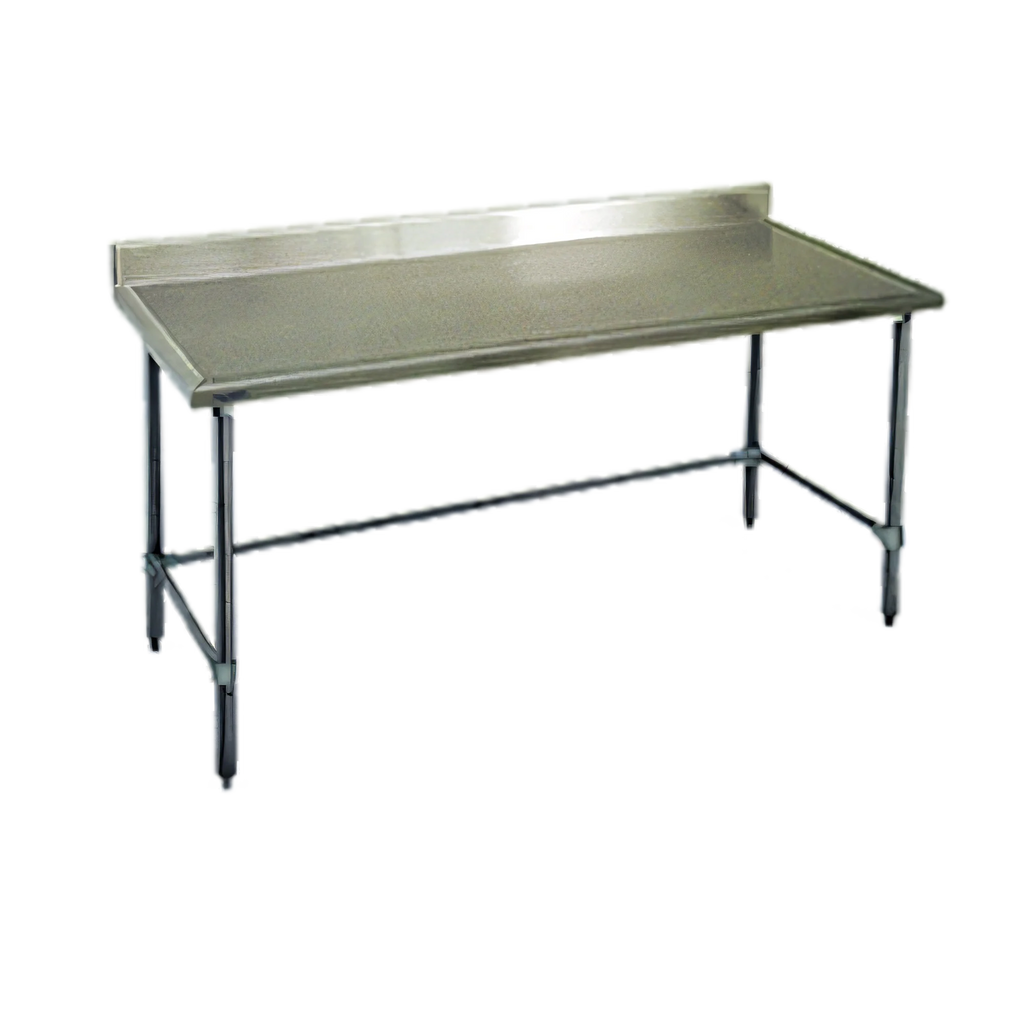 Eagle Group Spec-Master T30108GTEM-BS 108-Inch Stainless Steel Underbar Work Table, 30-Inch Deep, 4-1/2-Inch Backsplash, Galvanized Open Base