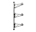 Eagle Group PWM18-3C Adjustable Wire Wall-Mount Shelving Mid Unit, 54-Inch Post, 18-Inch Shelf Depth, Chrome-Plated