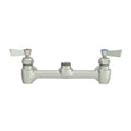 Fisher 61662 8-Inch Wall/Splash Mount Control Valve with Rigid Outlet, Check Stems, Lever Handles, and Stainless Steel Construction
