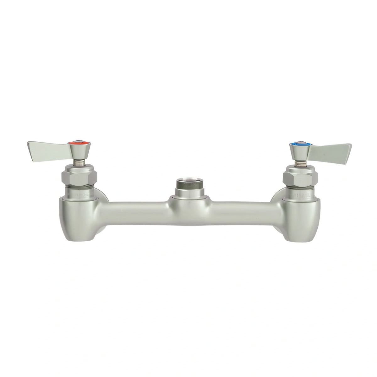 Fisher 61662 8-Inch Wall/Splash Mount Control Valve with Rigid Outlet, Check Stems, Lever Handles, and Stainless Steel Construction