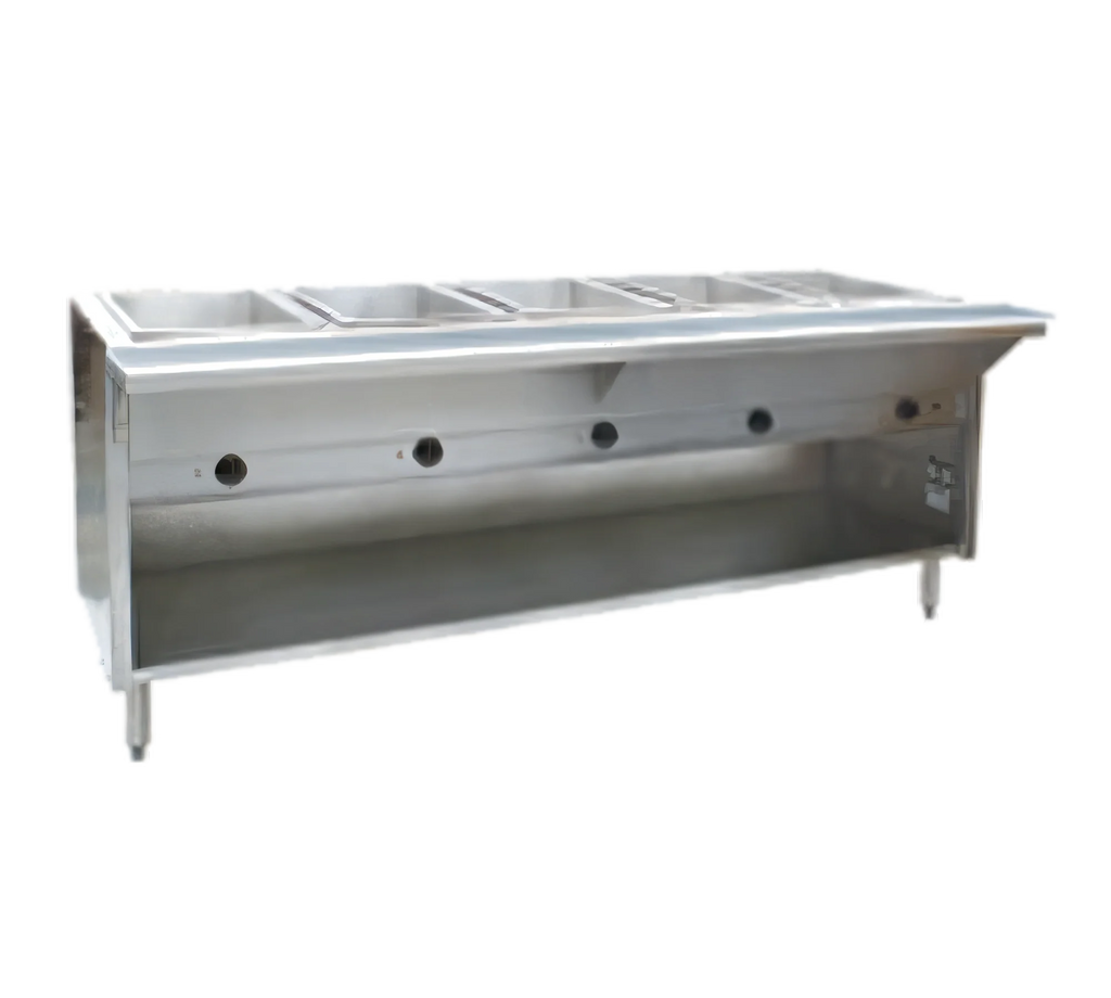 Eagle Group Spec-Master HT6OB-208-3 Six-Well Electric Hot Food Table, 94.5"W, Wet/Dry, Thermostatic, Open Base