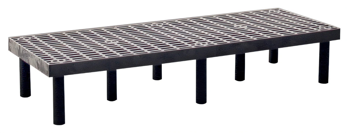 Quantum 662412DPP Vented Polyethylene Dunnage Rack, 1000 lb. Capacity
