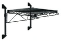 Quantum WC14-CB2160BK Wall-Mount Cantilever Wire Shelving Kit, Single 60"W x 21"D Shelf, Black Epoxy