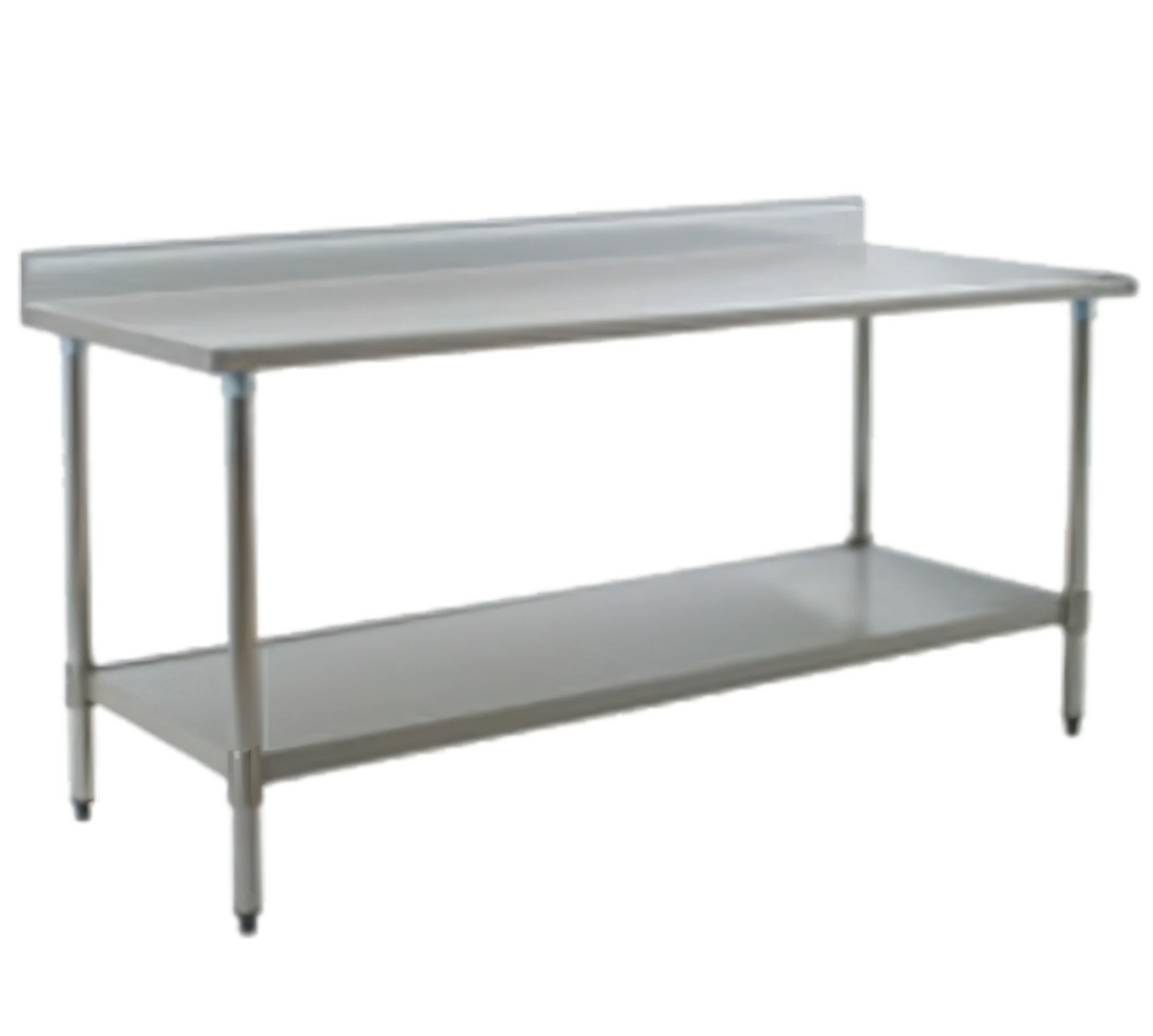 Eagle Group Spec-Master T36132SE-BS 132-Inch x 36-Inch Stainless Steel Work Table with 4-1/2-Inch Backsplash and Adjustable Undershelf