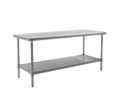 Eagle Group Spec-Master T2436SEM 36 x 24-Inch Stainless Steel Work Table with 14-Gauge 300 Series Top, Box Marine Edge and Adjustable Undershelf