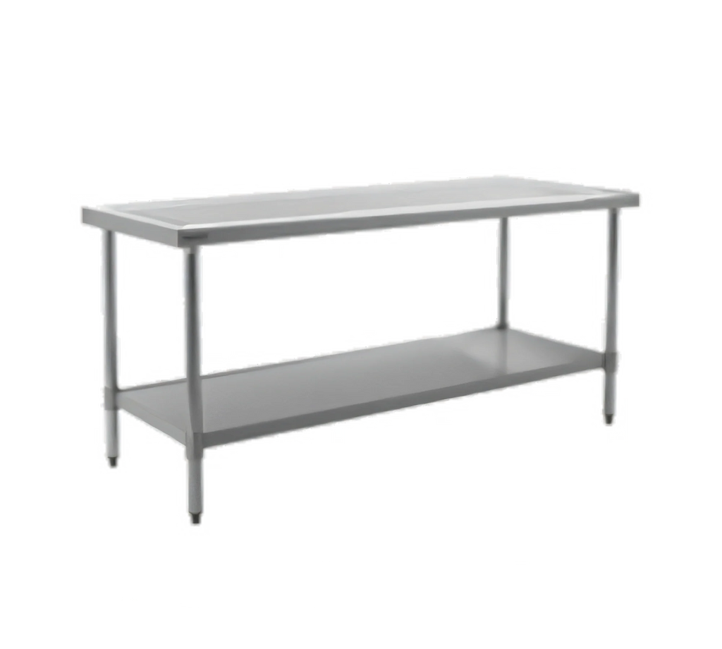 Eagle Group Spec-Master T3030SEM Stainless Steel Corner Work Table, 30 x 30 Inch, 14-Gauge 300 Series Top, Adjustable Undershelf
