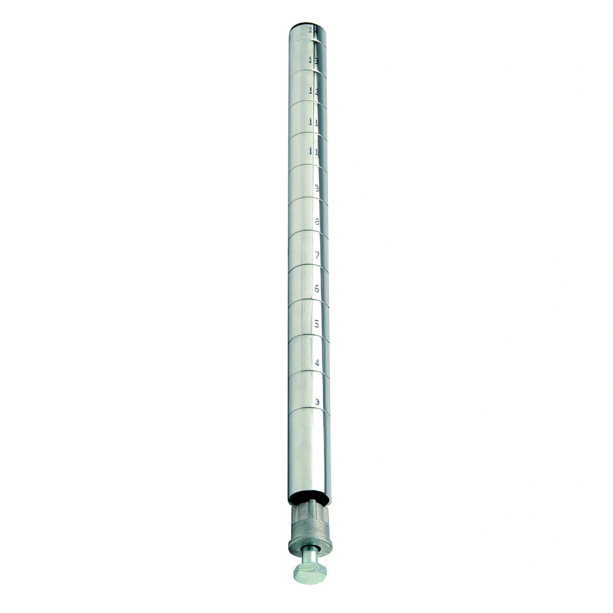 Quantum P74CX 74" Chrome Wire Shelving Post with Leveling Legs