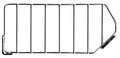 Quantum DMB510C Ice Bin Divider for QMB510C, Chrome-Plated Finish