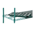 Eagle Group QuadPlus QPF-2436E-GS-X 36 x 24 Inch Solid Green Polymer Shelf Mat with Wire Frame Case of 4