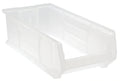 Quantum QUS952CL 24-Inch Clear Stackable Polypropylene Storage Bin, 23-7/8 x 11 x 7 Inches Case of 4