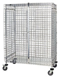 Quantum M2436-69SEC Mobile Wire Security Cage, Chrome, 36 x 24 x 69 Inches