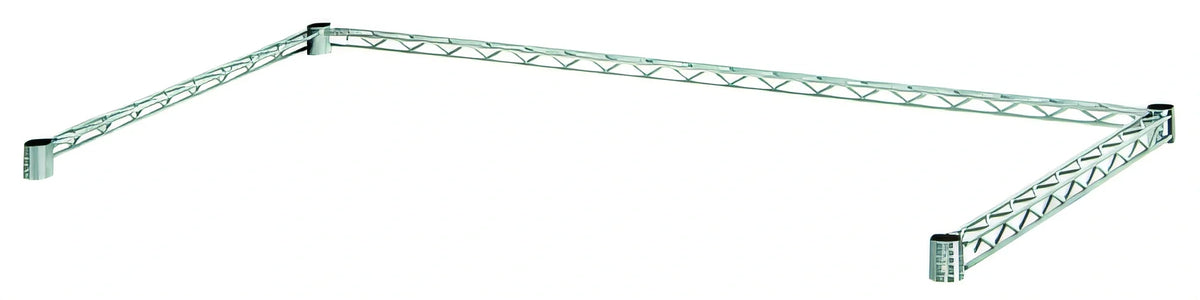 Quantum 1836FS 3-Sided 304 Stainless Steel Wire Frame Bus Cart, 36"W x 18"D