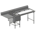 Eagle Group Spec-Master FNP2820-1-18L-48TR 1-Compartment Stainless Steel Prep Sink, 28" x 20" x 14" Compartment, Left Drainboard, 48" Prep Area