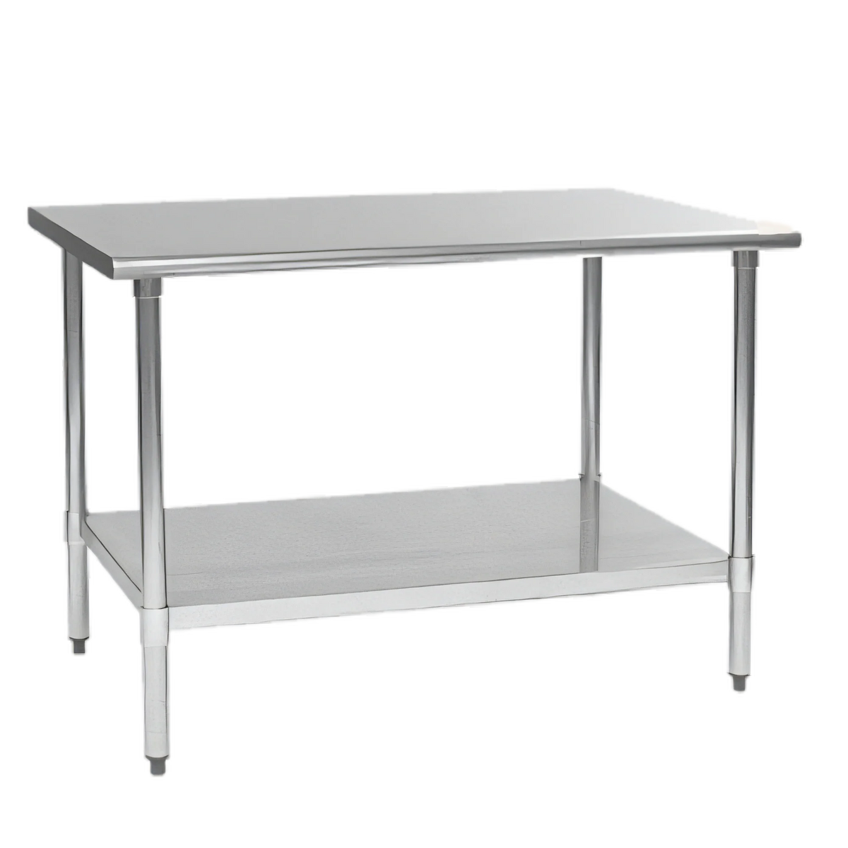 Eagle Group Budget Series T3672B 72-Inch x 36-Inch Flat Top 430 Stainless Steel Work Table with Adjustable Galvanized Undershelf