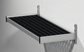 Fermod WSA31 Vented Wall-Mounted Shelf, 31"W x 14"D, Anodized Aluminum, Removable Polymer Inserts