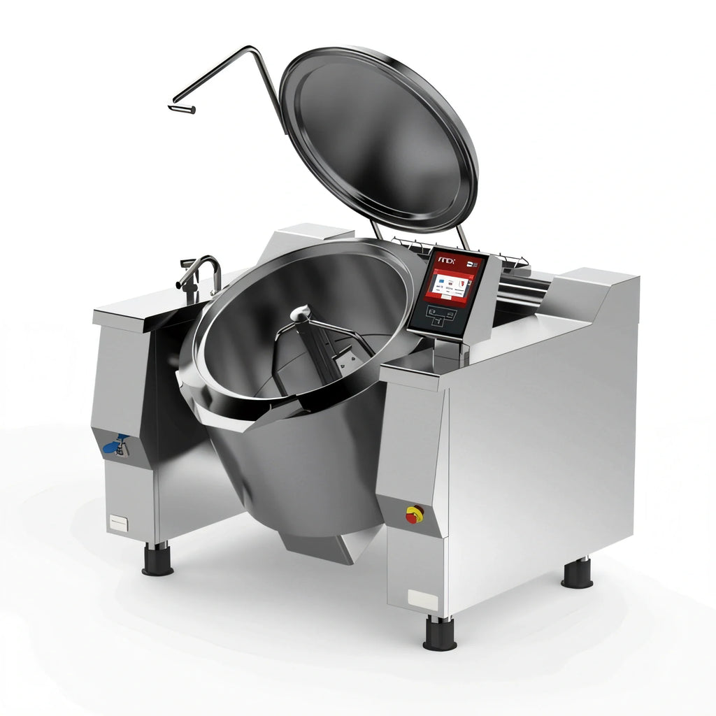 Firex (Middleby) Cucimix UCBTE082V1 82 Gallon Electric Tilting Skillet Braising Pan with Automatic Mixer, Programmable Touchscreen Controls