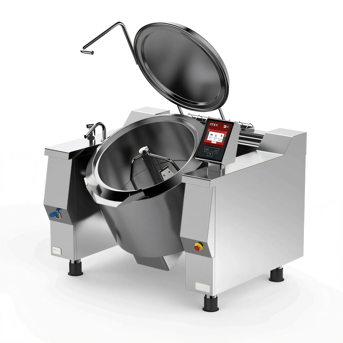 Firex (Middleby) Cucimix UCBTE082V1 82 Gallon Electric Tilting Skillet Braising Pan with Automatic Mixer, Programmable Touchscreen Controls