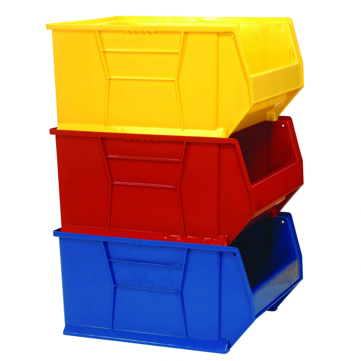 Quantum QUS955 Stackable Polypropylene Storage Container, 23-7/8"L x 18-1/4"W x 12"H