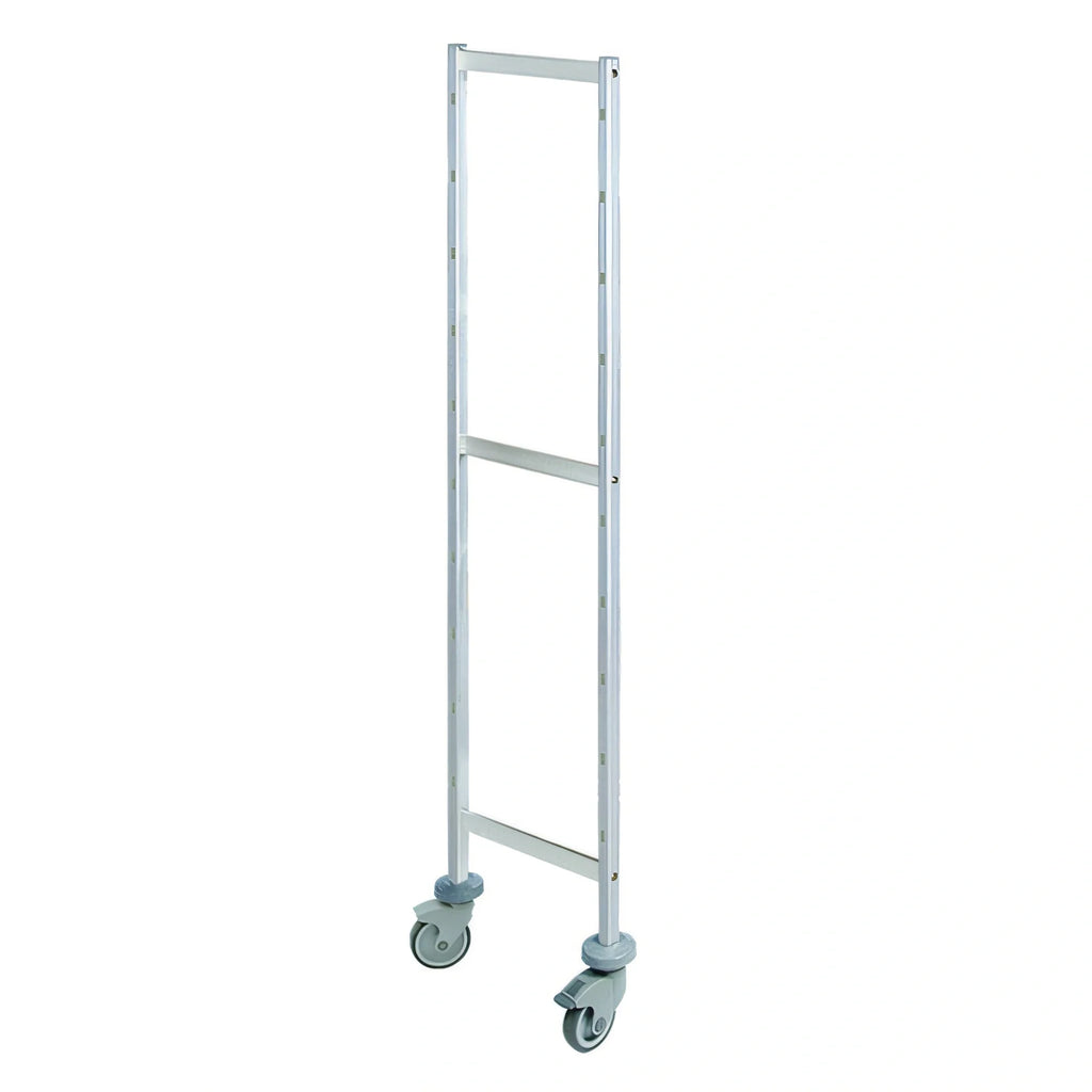 Fermod Fermostock 64316-R1 Mobile Shelving Upright, 71-Inch High x 22-Inch Deep, Anodized Aluminum, Tool-Free Assembly