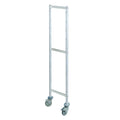 Fermod Fermostock 64316-R1 Mobile Shelving Upright, 71-Inch High x 22-Inch Deep, Anodized Aluminum, Tool-Free Assembly
