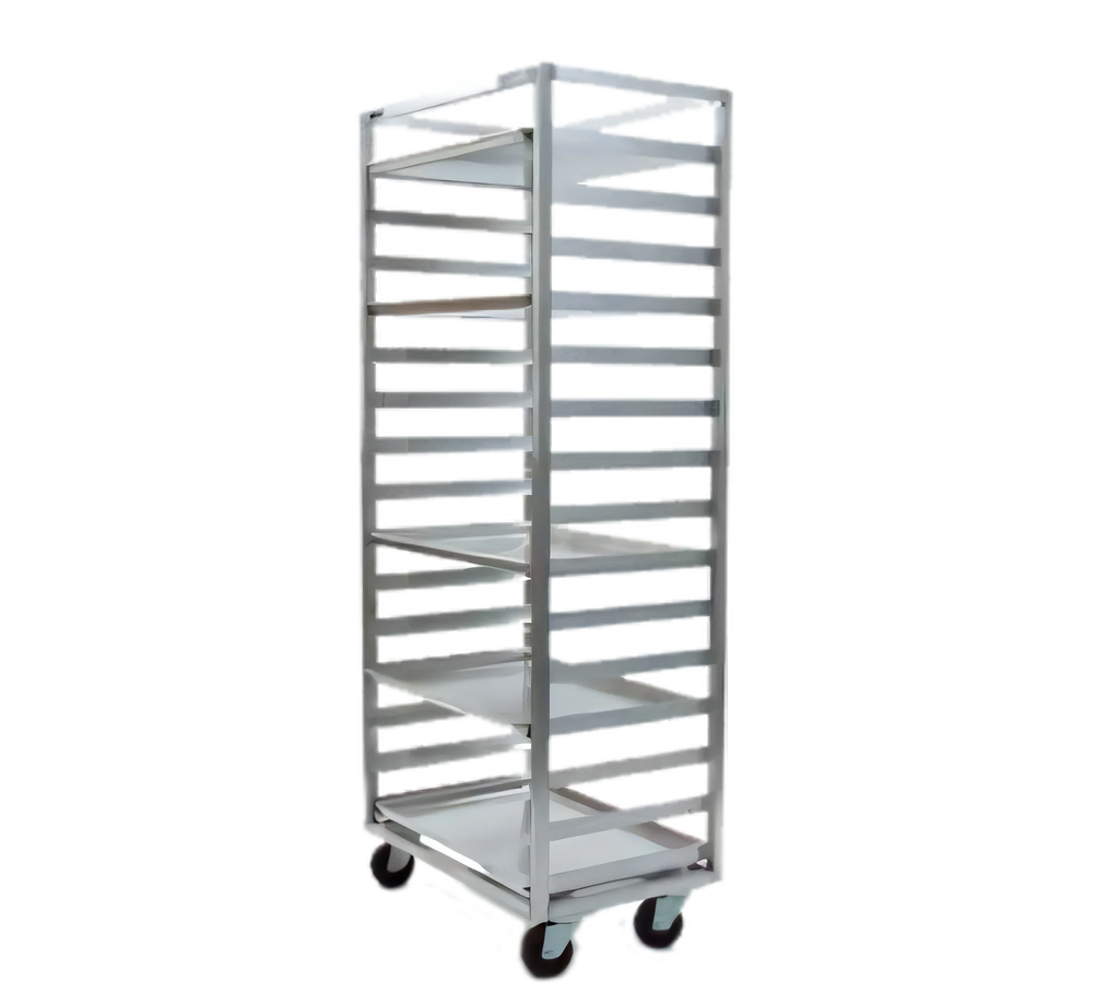 Eagle Group Panco ORF-1830-2 Mobile Full-Height Front-Load Oven Rack for 30 18 x 26-Inch Sheet Pans, Aluminum, 2-Inch Centers