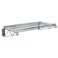 Quantum WDWB1830GY Wall-Mount Cantilever Wire Shelf, 30"W x 18"D, Gray Epoxy