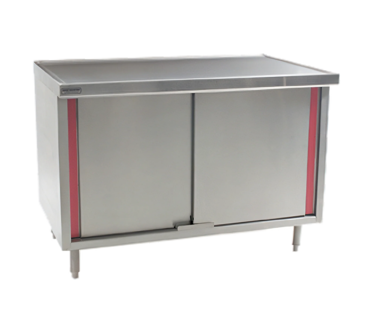 Eagle Group Spec-Master CBH2436SEM Enclosed Stainless Steel Work Table with Hinged Doors, Marine Edge, 36 x 24 in, 14-Gauge 304 Top