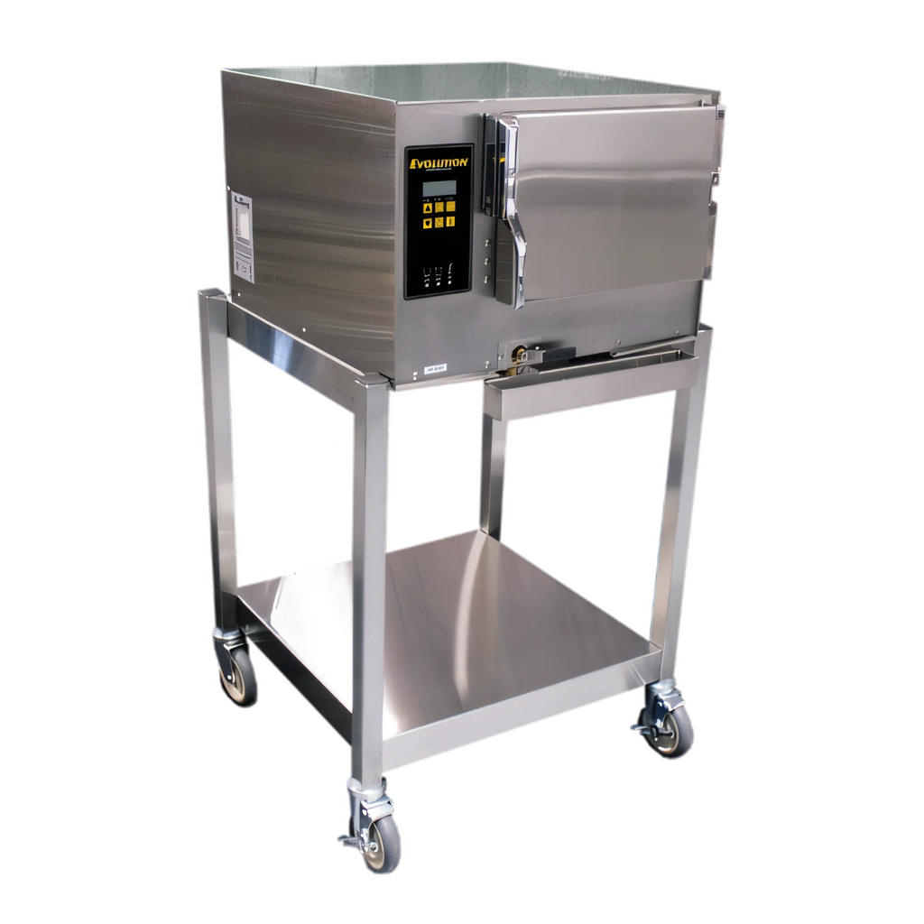 AccuTemp Evolution E34803E140 SGL Boilerless Convection Steamer, 1 Compartment, 3-Pan, Digital Controls, Floor Model with Stand