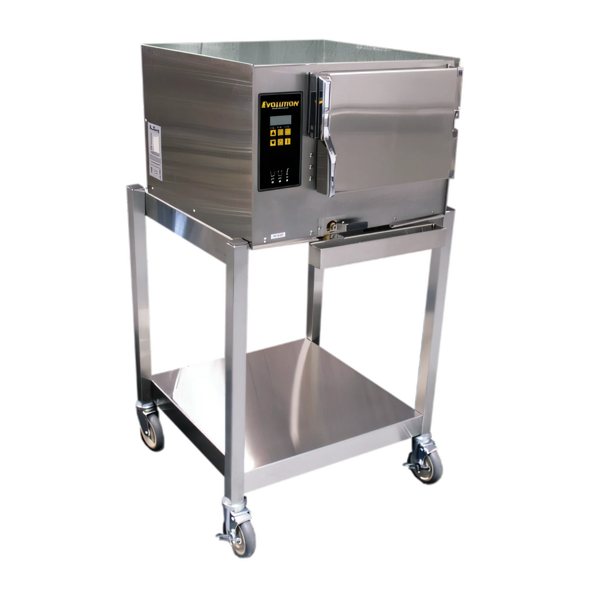 AccuTemp Evolution E34803E140 SGL Boilerless Convection Steamer, 1 Compartment, 3-Pan, Digital Controls, Floor Model with Stand