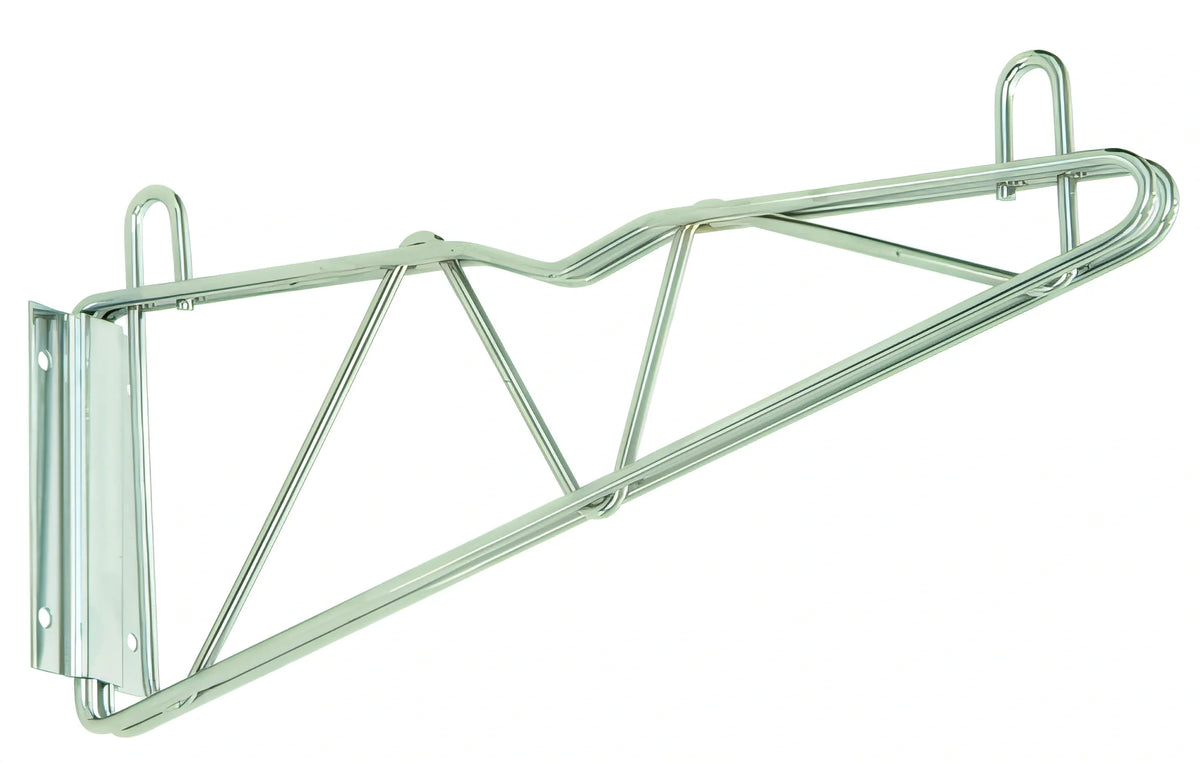 Quantum DWB14 Wall-Mount Cantilever Shelf Bracket Pair, 14 in Deep, Chrome-Plated, NSF